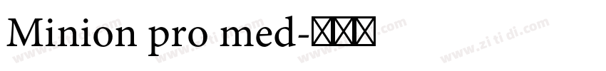 Minion pro med字体转换